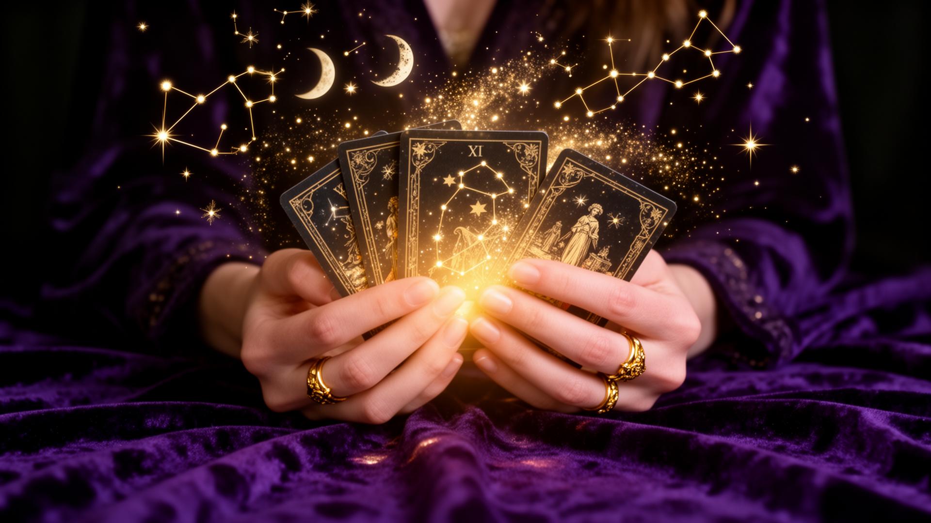 Mystical tarot atmosphere